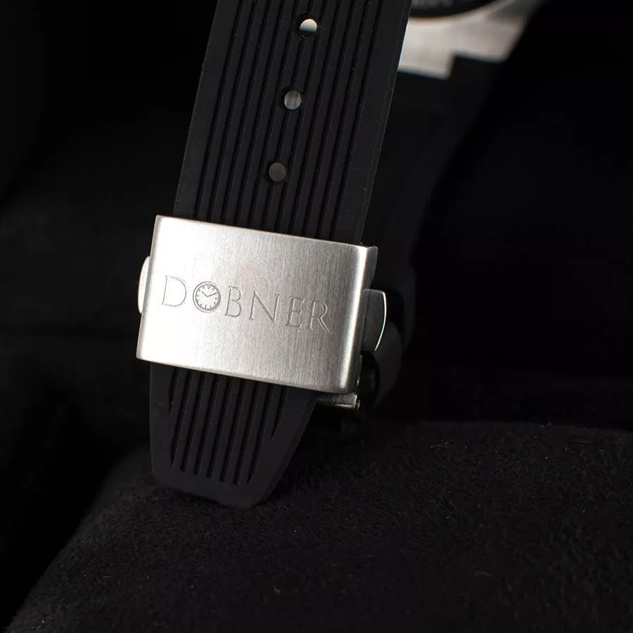 Orologio Dobner con Cassa in Acciaio e Quadrante Nero con Bracciale in Acciaio PVD Nero - immagine 2