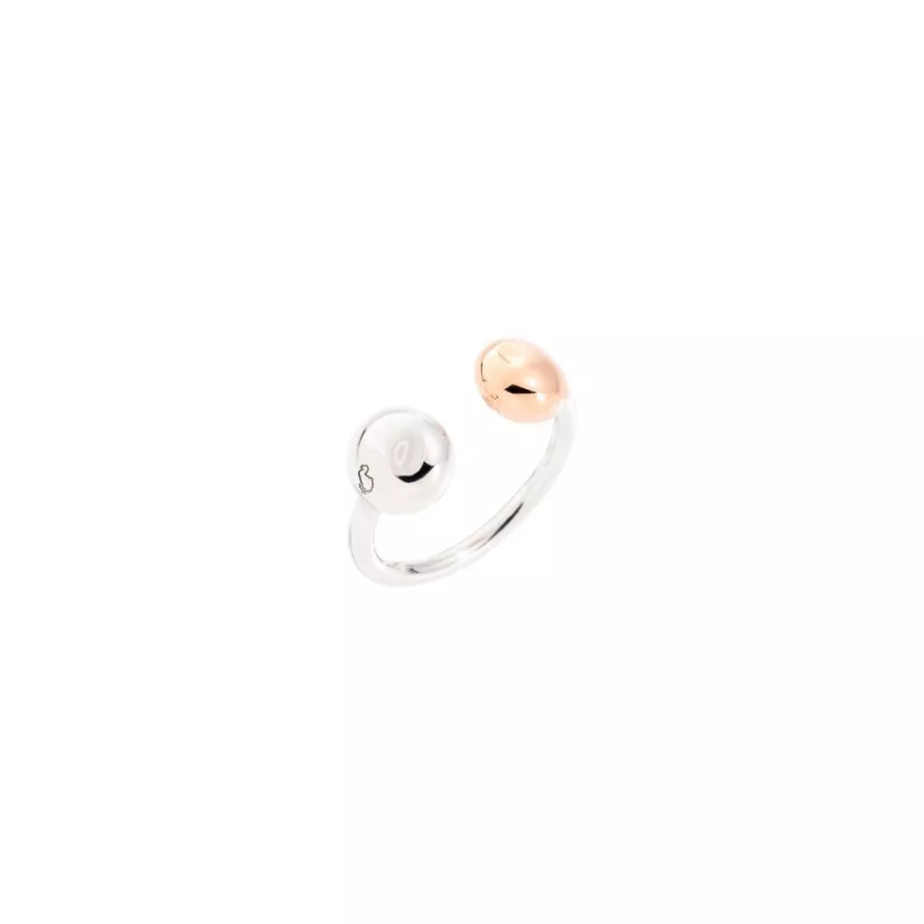 Dodo anello pepita argento oro rosa
