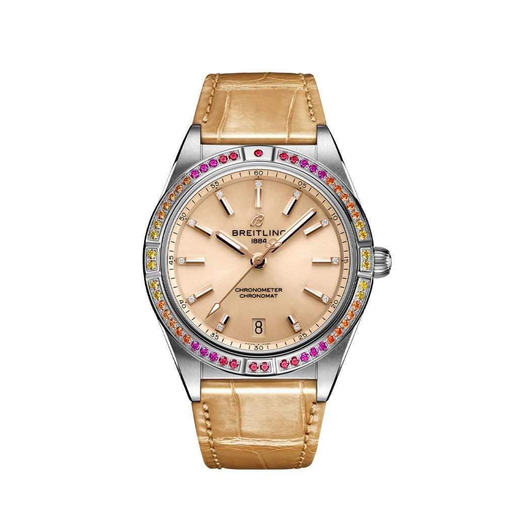 Orologio Breitling Chronomat Automatic 36 South Sea con Cassa in Acciaio e  Cinturino in Pelle di Alligatore - Dobner