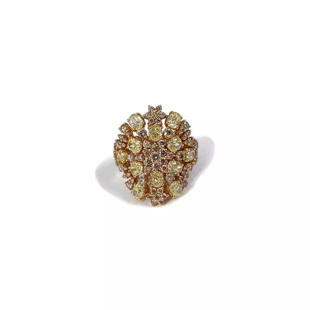 Anello Crivelli Ovale Fancy con Diamanti Brown