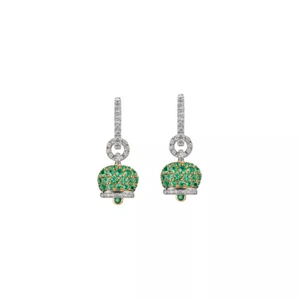 Orecchini Chantecler Campanella Piccola con Smeraldi