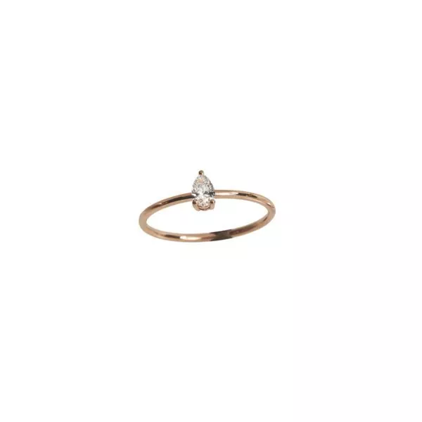 Anello Marco Gerbella con Diamante a Goccia