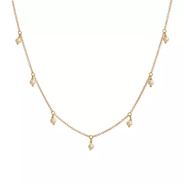 Collana Marco Gerbella in Oro Rosa con Perle