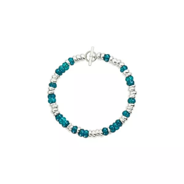 Bracciale Dodo Rondelle in Argento e Plastica Riciclata