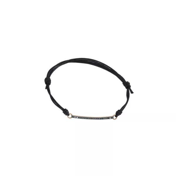 Bracciale Marco Gerbella con Barretta e Diamanti Neri