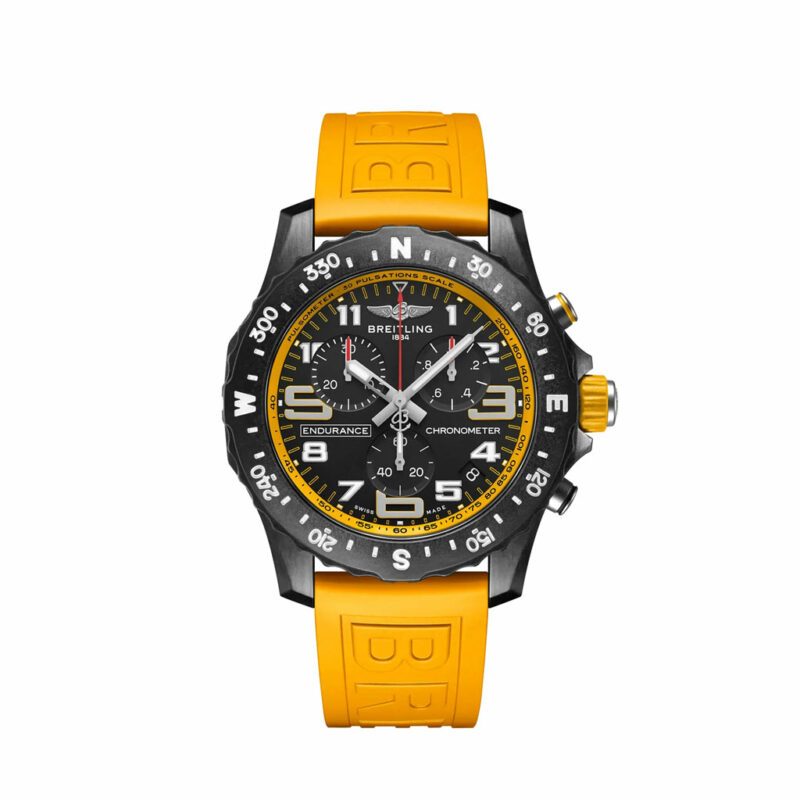 Orologio Breitling Endurance Pro con Cinturino in Caucciù Giallo - Dobner