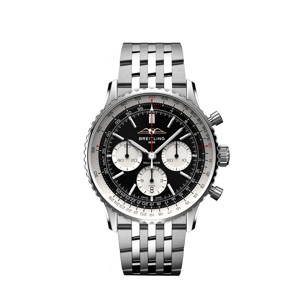 Orologio Breitling Navitimer Chronograph B01 43 con Cassa e Bracciale in  Acciaio - Dobner