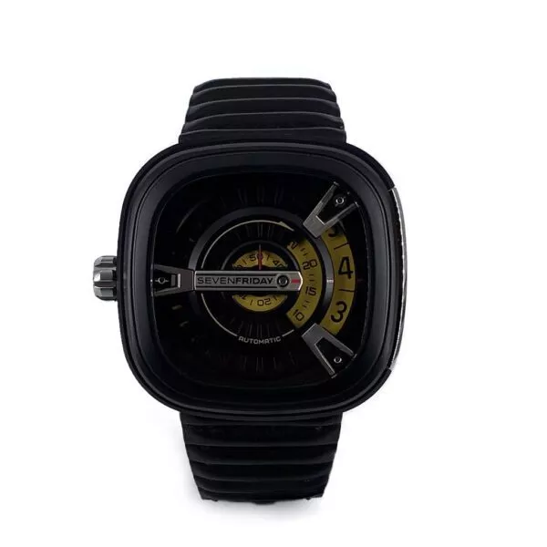Orologio SevenFriday Serie M con Cinturino Nero in Pelle