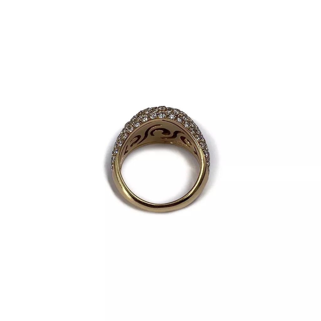 Anello Crivelli Mignolo in Oro Rosa con Diamanti Bianchi - immagine 3