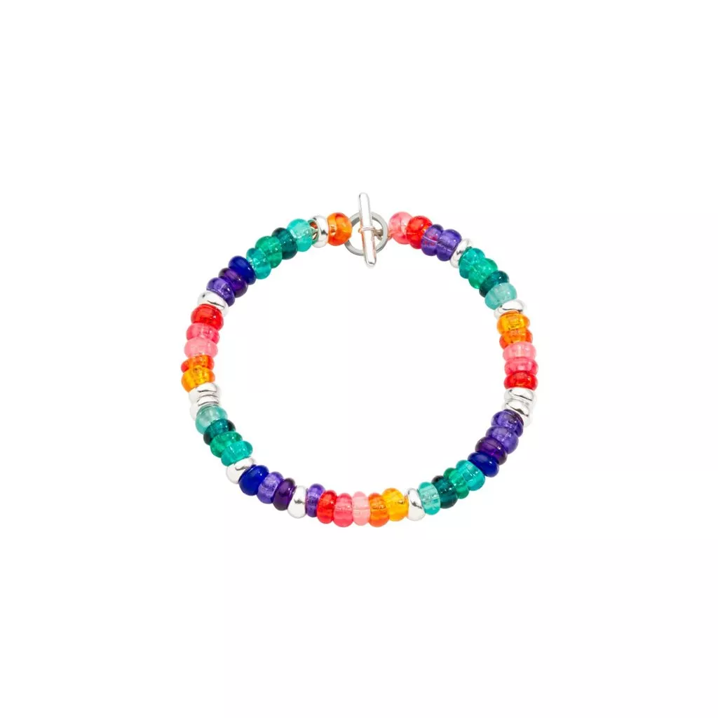 Bracciale Dodo Rondelle Arcobaleno