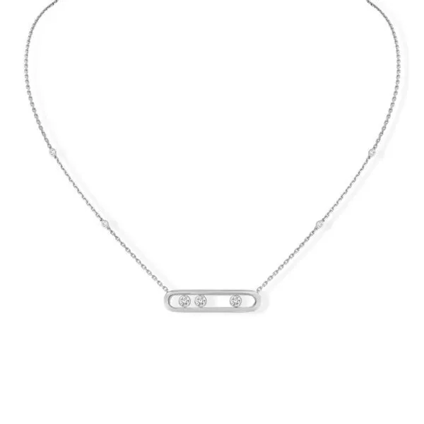 Collana Messika Move Classique in Oro Bianco