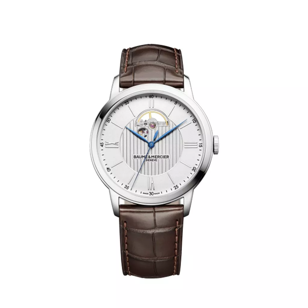 Orologio Baume & Mercier Classima con Cassa in Acciaio e Bilanciere con Cinturino in Pelle