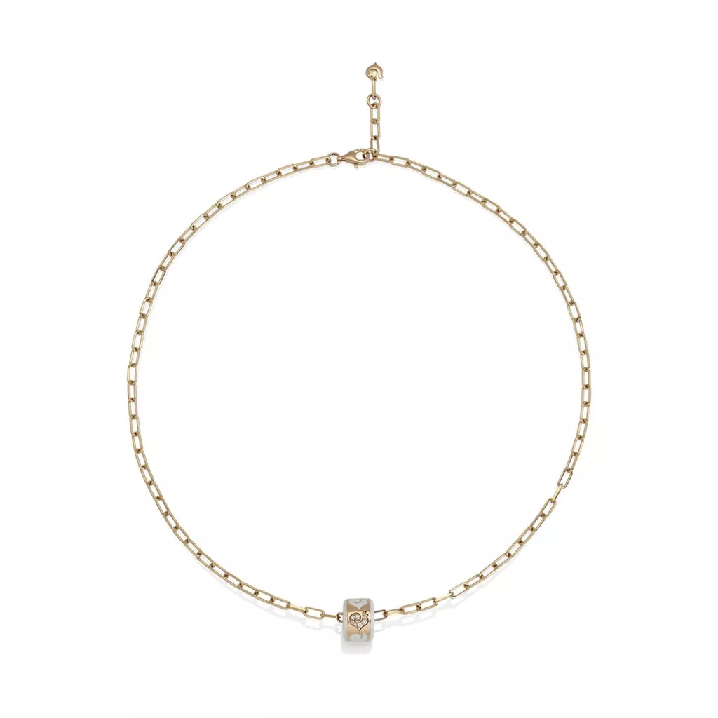 Collana Chantecler Carousèl con Smalto Bianco