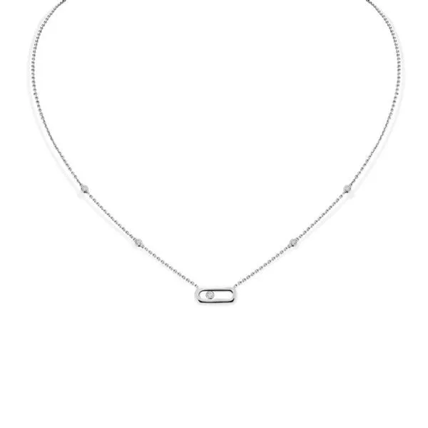 Collana Messika Move Uno in Oro Bianco