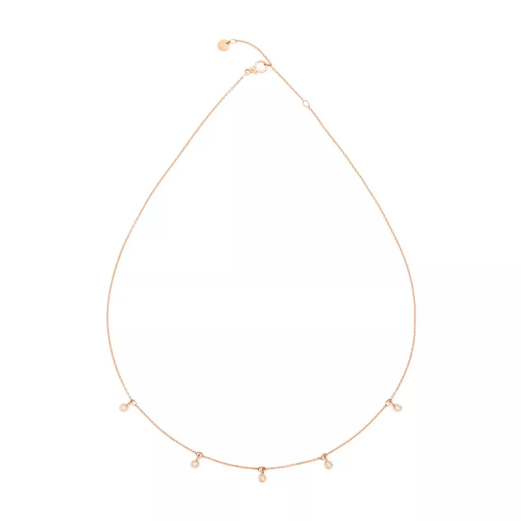Collana Dodo Essentials con 5 Diamanti Bianchi