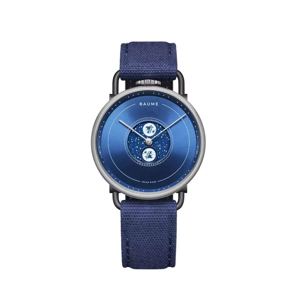 Orologio Baume & Mercier Baume con Cassa in Acciaio e Fasi di Luna