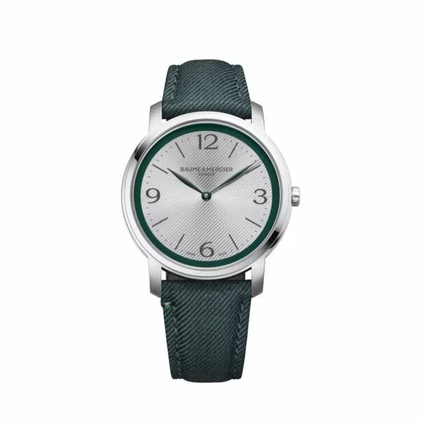 Orologio Baume & Mercier Classima con Cinturino in Tessuto Verde