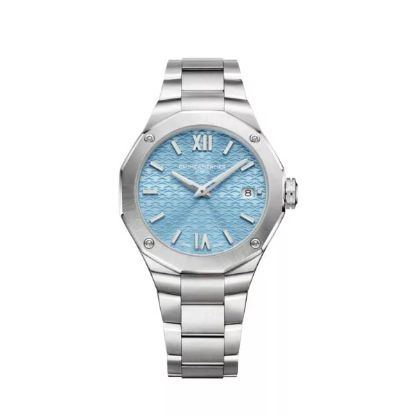 Orologio Baume & Mercier Riviera in Acciaio con Quadrante Azzurro