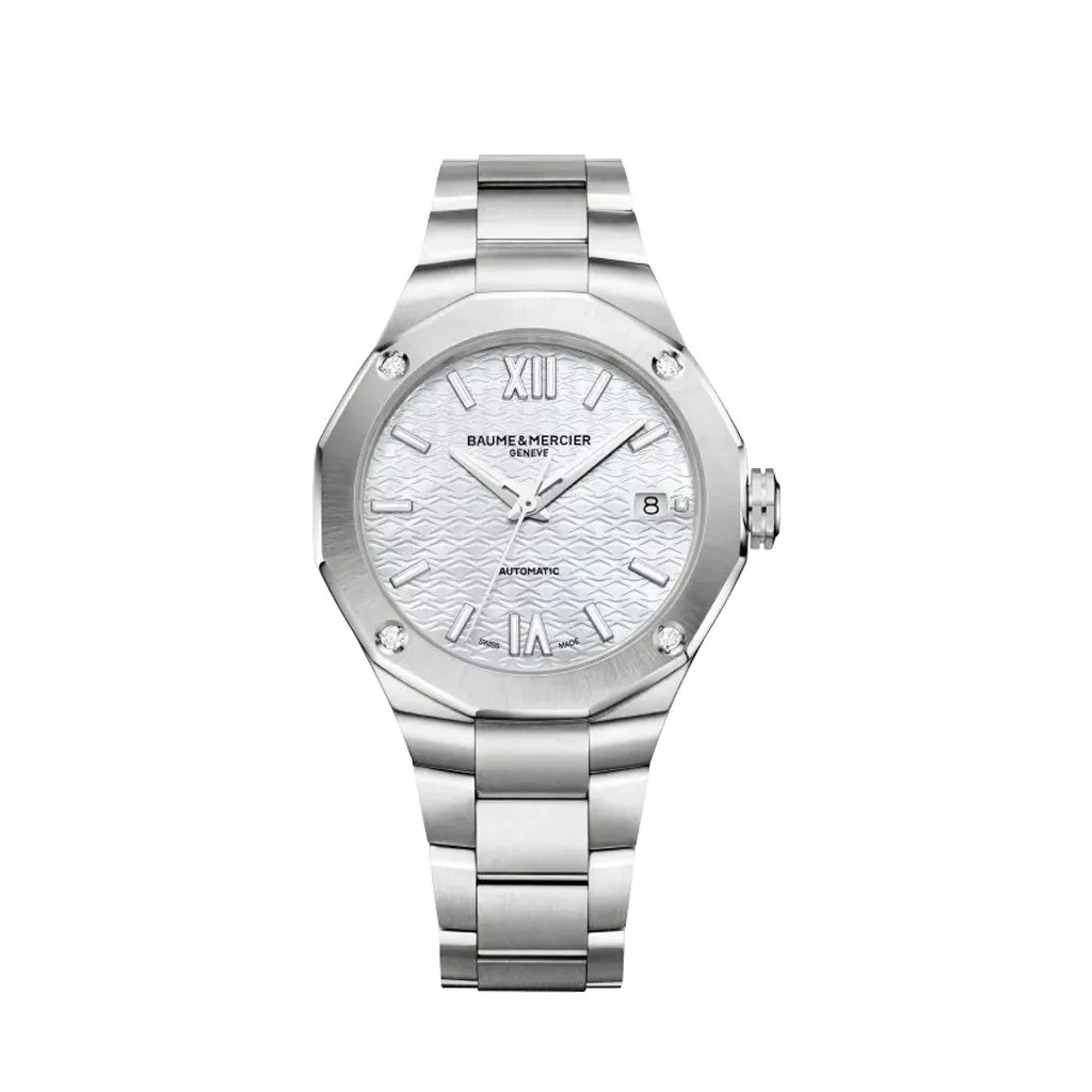 Orologio Baume & Mercier Riviera in Acciaio con Quadrante Madreperla