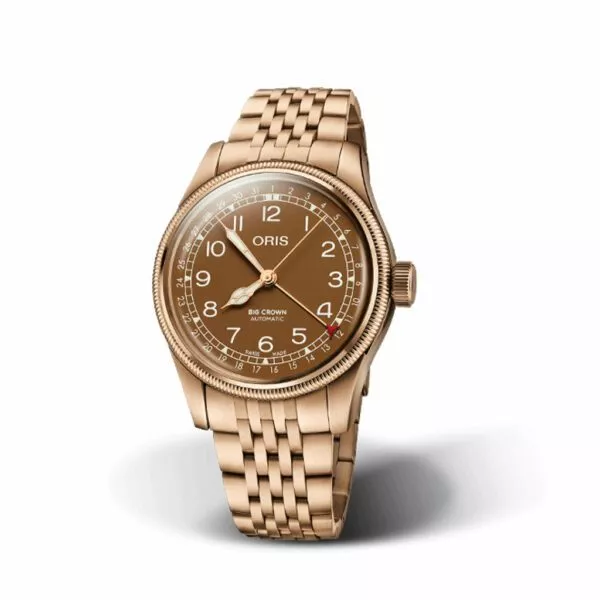 Orologio Oris Big Crown Bronze Pointer Date con Quadrante Marrone