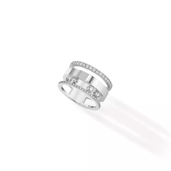 Anello Messika Move Romane GM in Oro Bianco