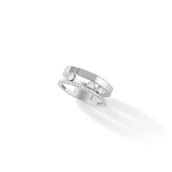 Anello Messika Move Romane in Oro Bianco