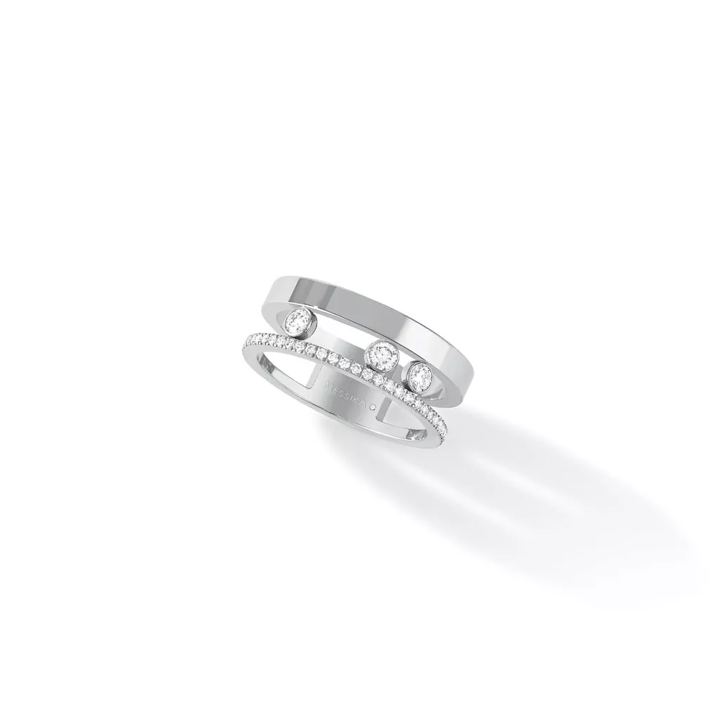 Anello Messika Move Romane in Oro Bianco