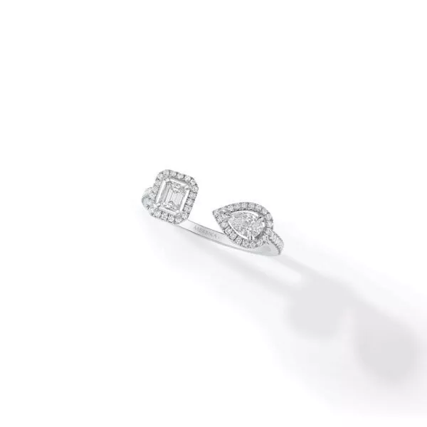 Anello Messika My Twin Toi & Moi in Oro Bianco