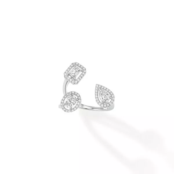 Anello Messika My Twin Trilogy in Oro Bianco