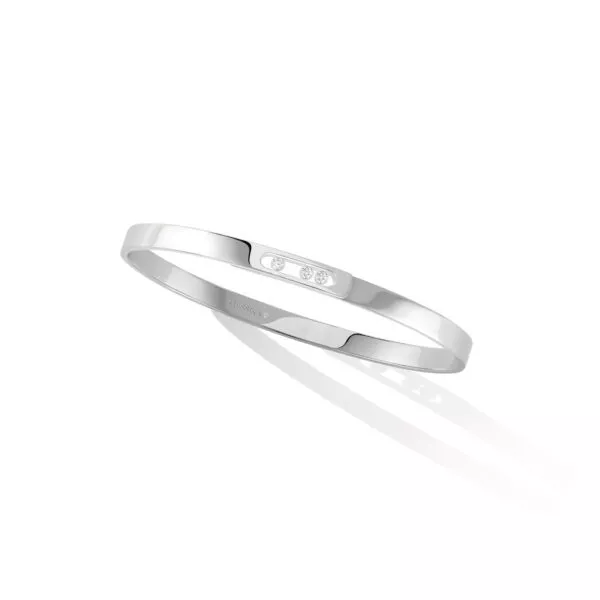 Bracciale Messika Move Noa PM Misura Grande in Oro Bianco
