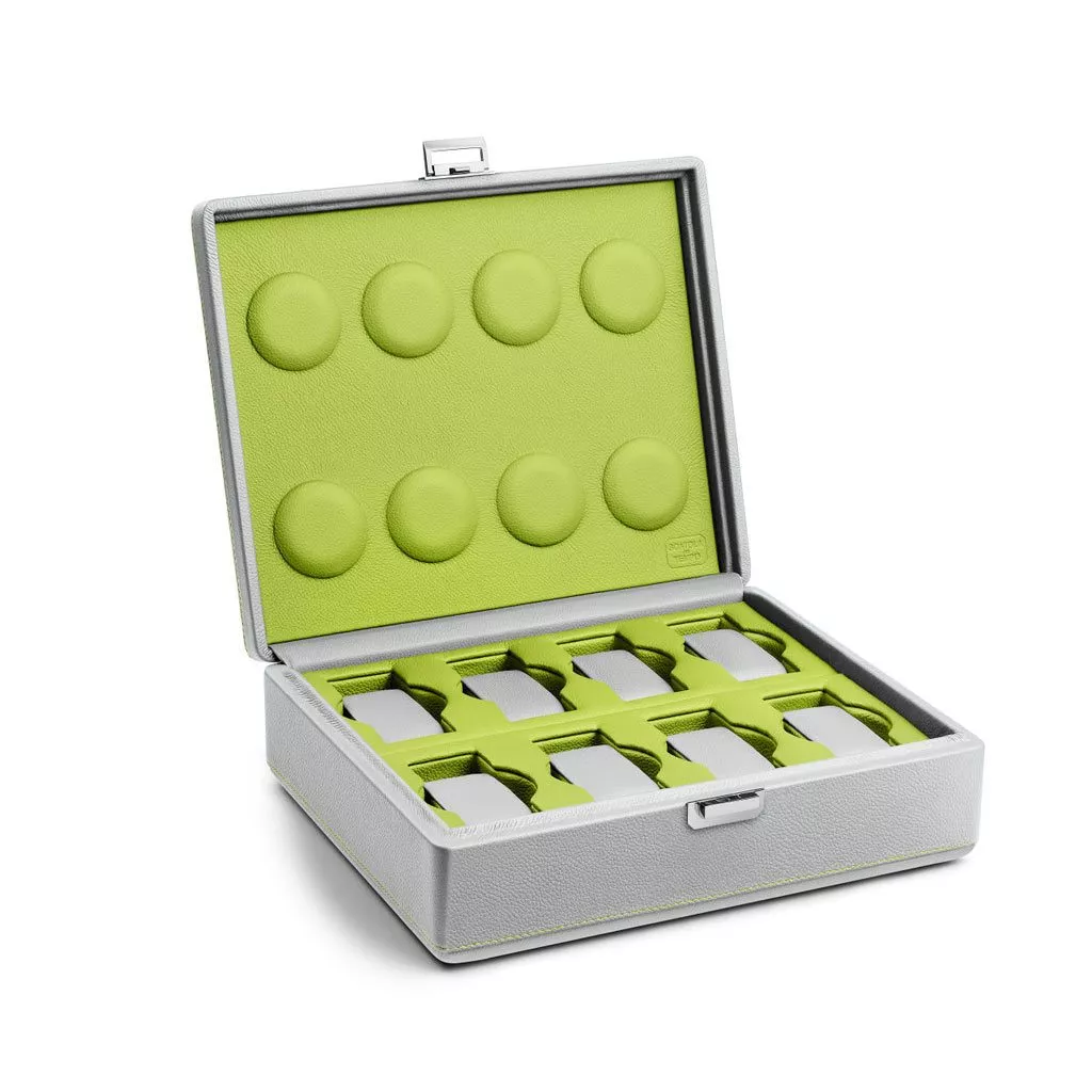 Astuccio Scatola del Tempo Valigetta 8 Compact colore Grigio/Verde
