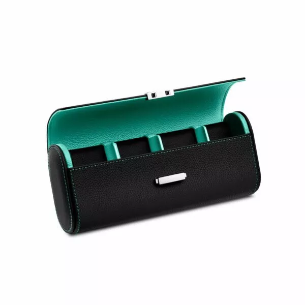Pochette Scatola del Tempo Viaggio colore Nero/Blu Tiffany