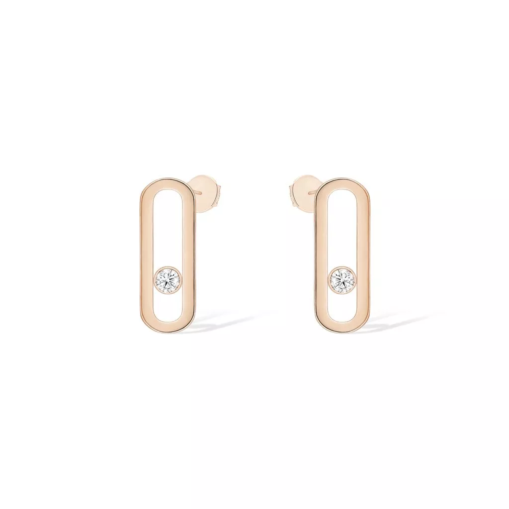 Orecchini Messika Move Uno in Oro Rosa