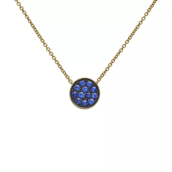 Collana Chantecler Paillettes Capritude con Zaffiri Blu