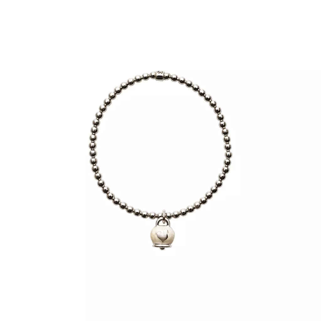 Bracciale Chantecler Et Voilà Campanelle in Argento con Smalto Bianco