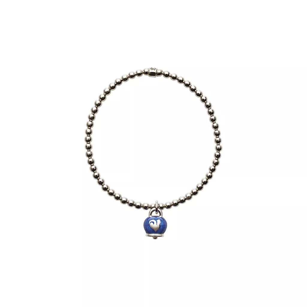 Bracciale Chantecler Et Voilà Campanelle in Argento con Smalto Blu