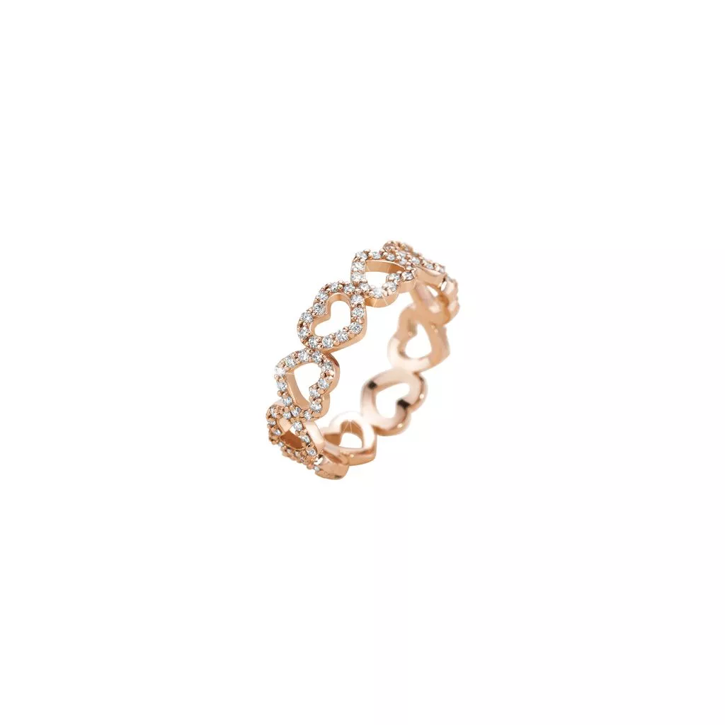 Anello Marco Gerbella con Cuori a Filo e Diamanti - immagine 2