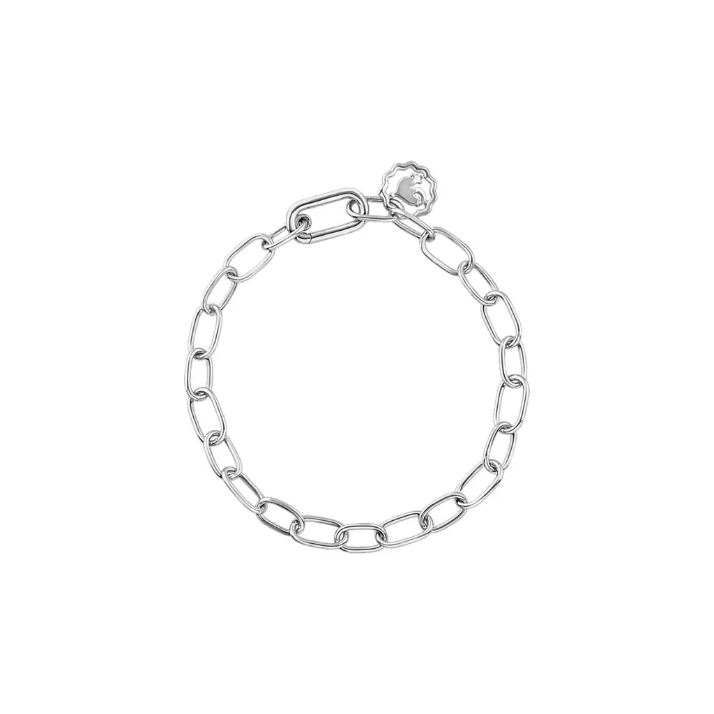 Bracciale Chantecler Accessori con Maglie Ovali in Oro Bianco