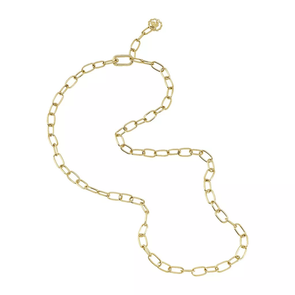 Collana Chantecler Accessori 60 cm con Maglie Ovali in Oro Giallo