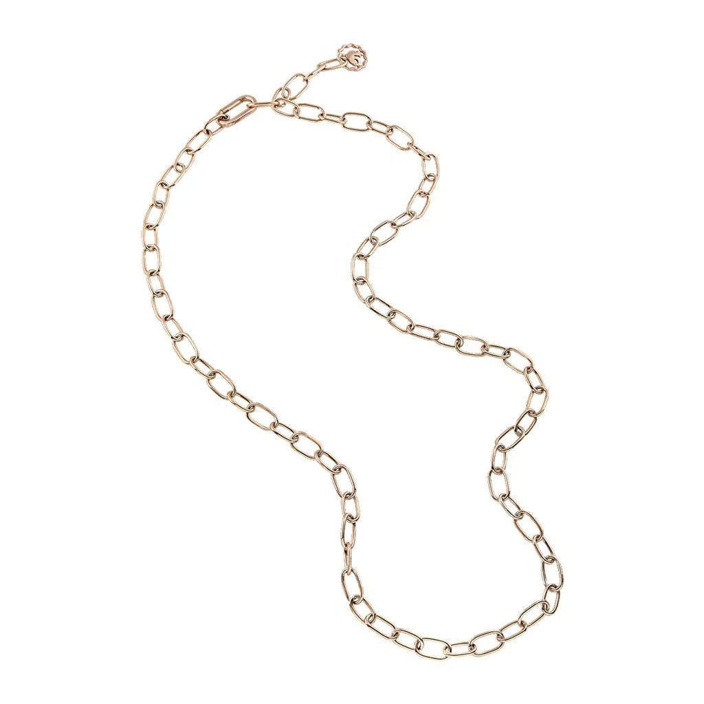 Collana Chantecler Accessori 60 cm con Maglie Ovali in Oro Rosa