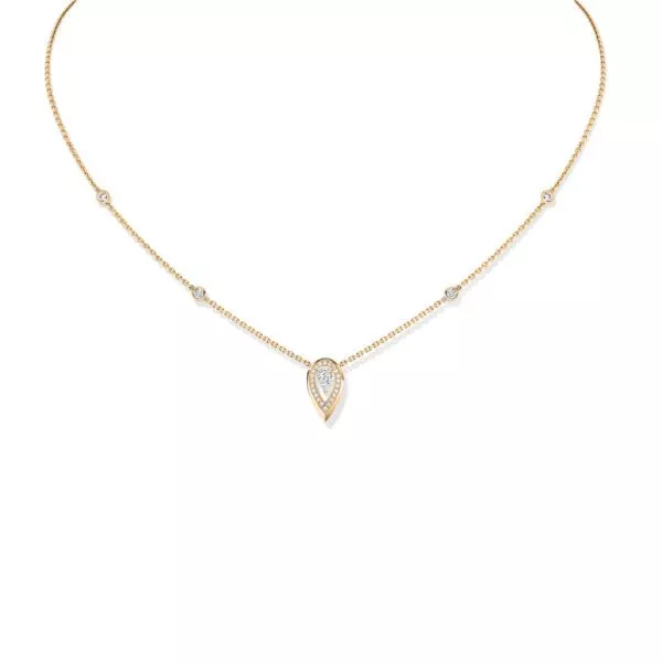 Collana Messika Fiery 0,10 ct in Oro Giallo