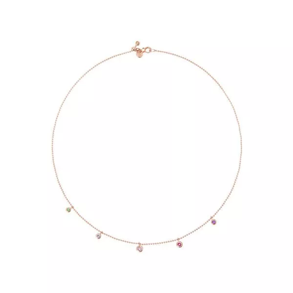Collana Dodo Bollicine con Pietre Colorate
