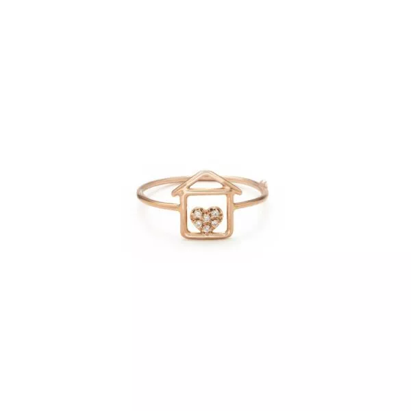 Anello Marco Gerbella con Casa e Diamanti