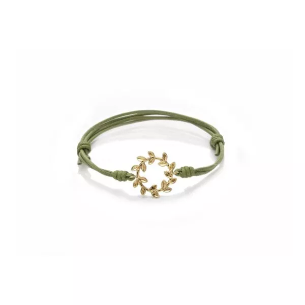 Bracciale Marco Gerbella con Cordino e Foglie