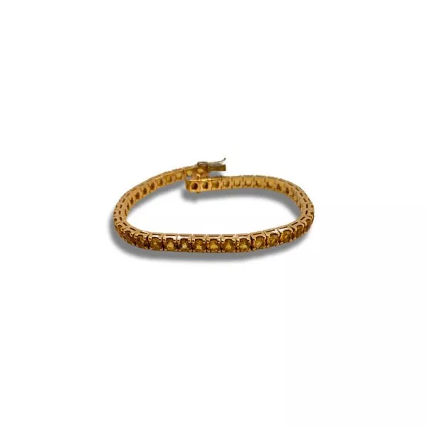 Bracciale Crivelli Tennis con Topazio Citrino