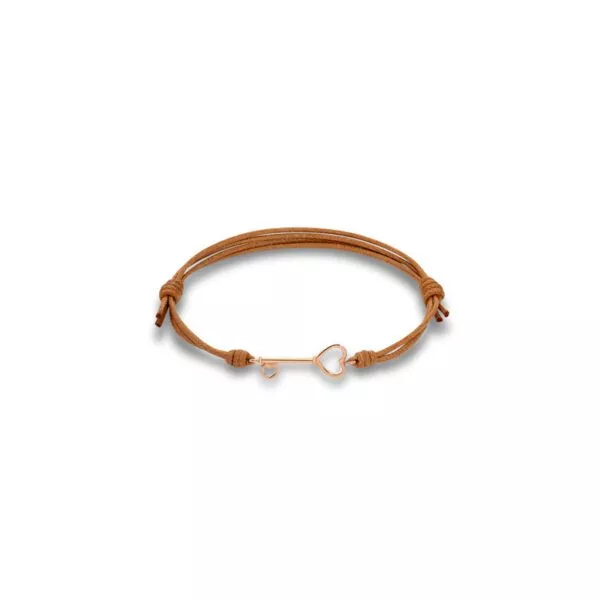 Bracciale Marco Gerbella con Cordino e Chiave in Oro