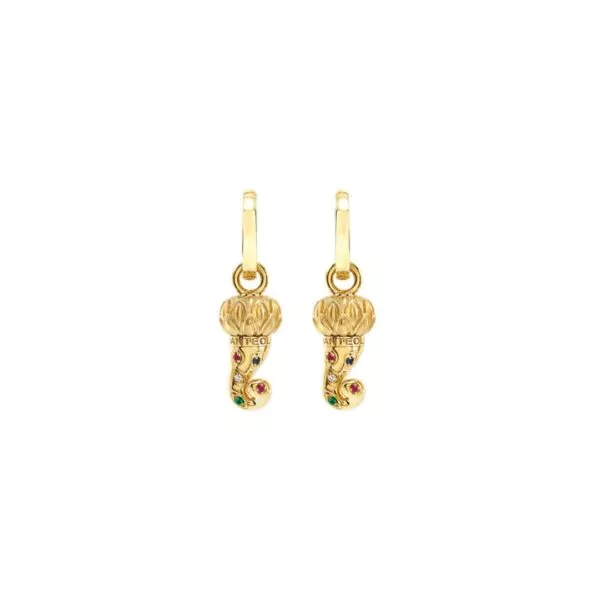 Orecchini Chantecler Corni Oro