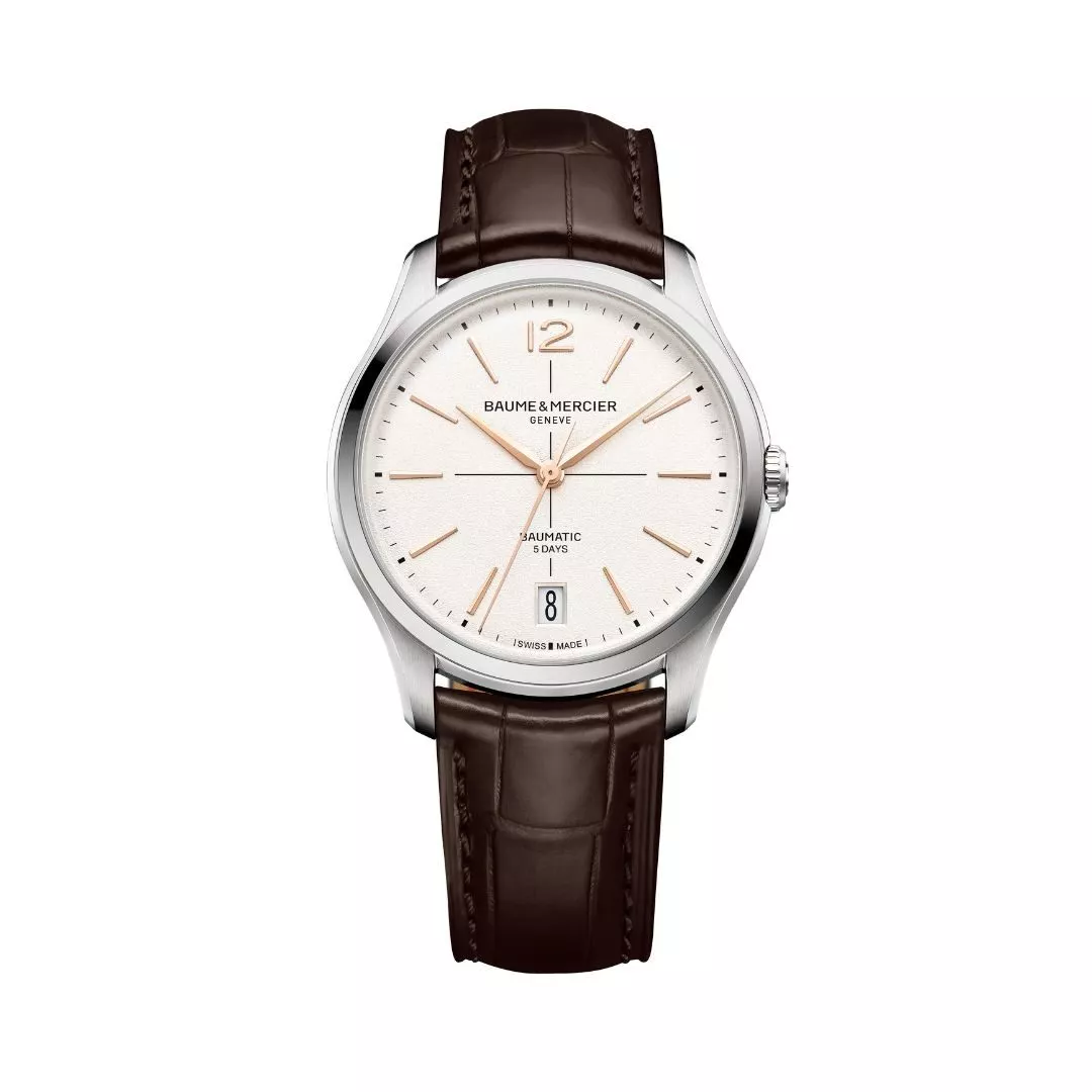Orologio Baume & Mercier Clifton 10773 con Quadrante Bianco