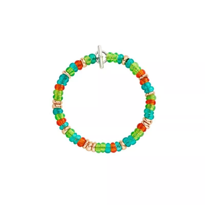 bracciale dodo argento dorato e plastica riciclata
