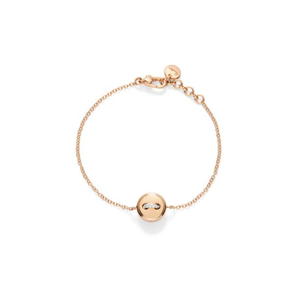 bracciale pom pom dot oro rosa